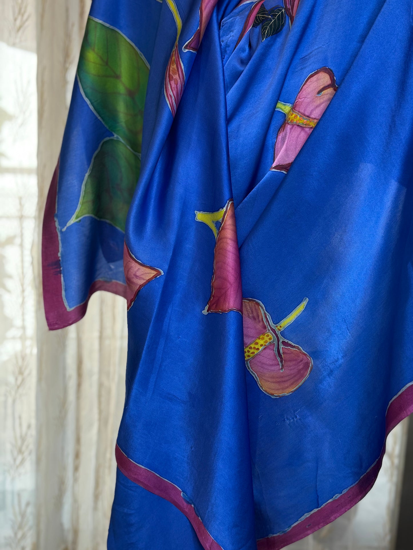 Moonstone Anthuriums Dupatta