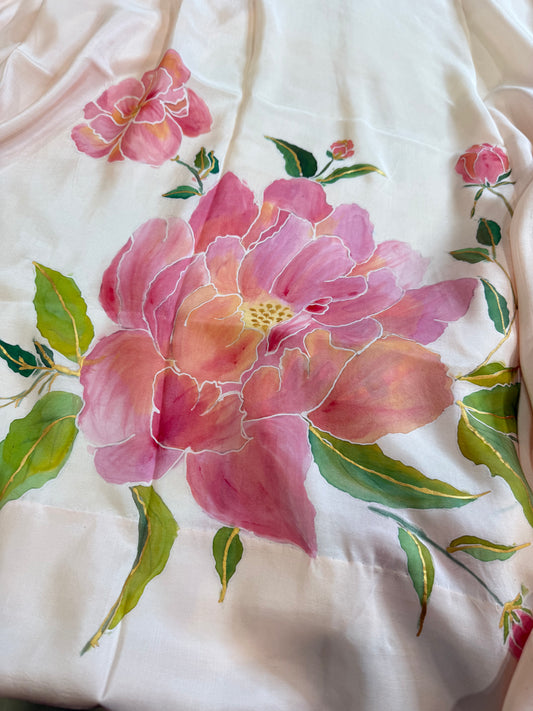 Rosé Peonies in Full Bloom