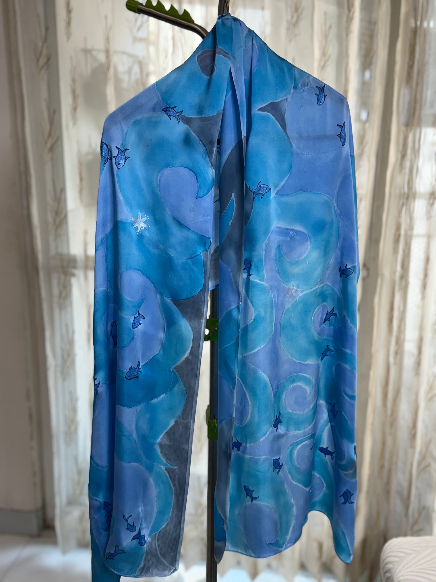 Ocean Drift Satin Stole