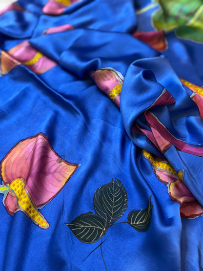 Moonstone Anthuriums Dupatta