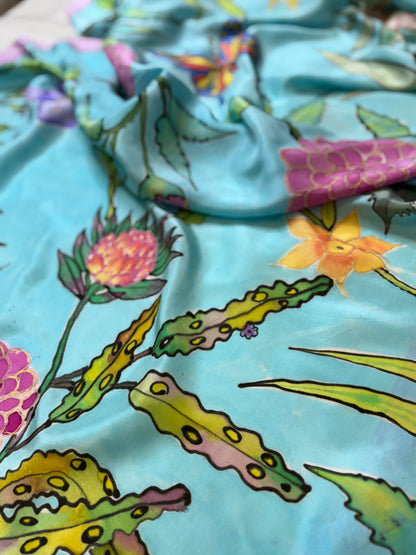 Sky Blossom Pastel Dupatta