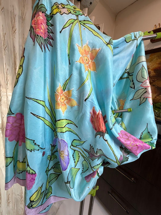 Sky Blossom Pastel Dupatta