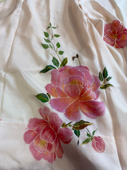 Rosé Peonies in Full Bloom