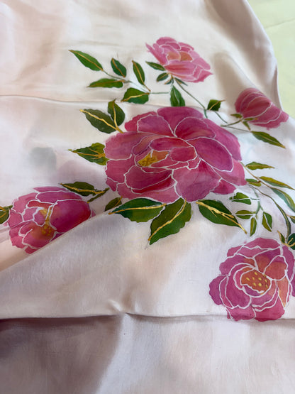 Rosé Peonies in Full Bloom