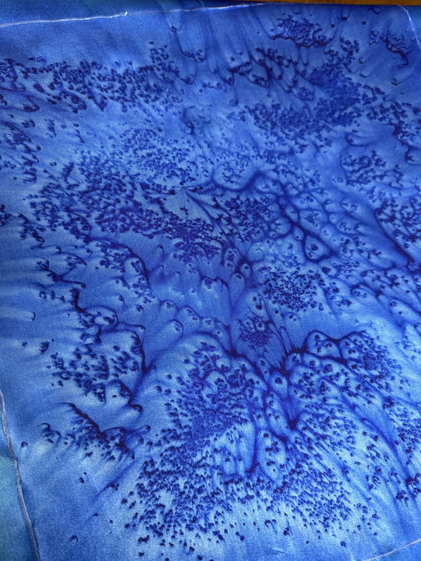 Indigo Marble Texture Pocket Square