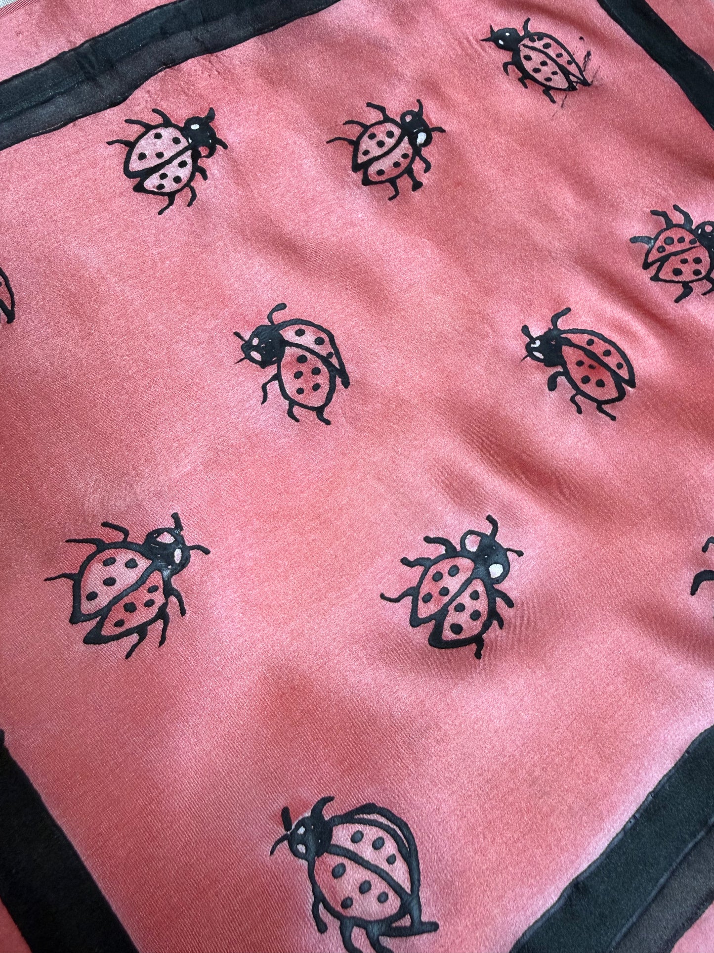 Ladybug Charm Pocket Square