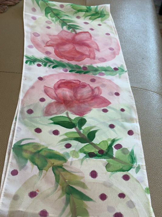 Rosé Garden Whisper - Scarf