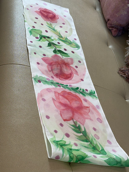 Rosé Garden Whisper - Scarf