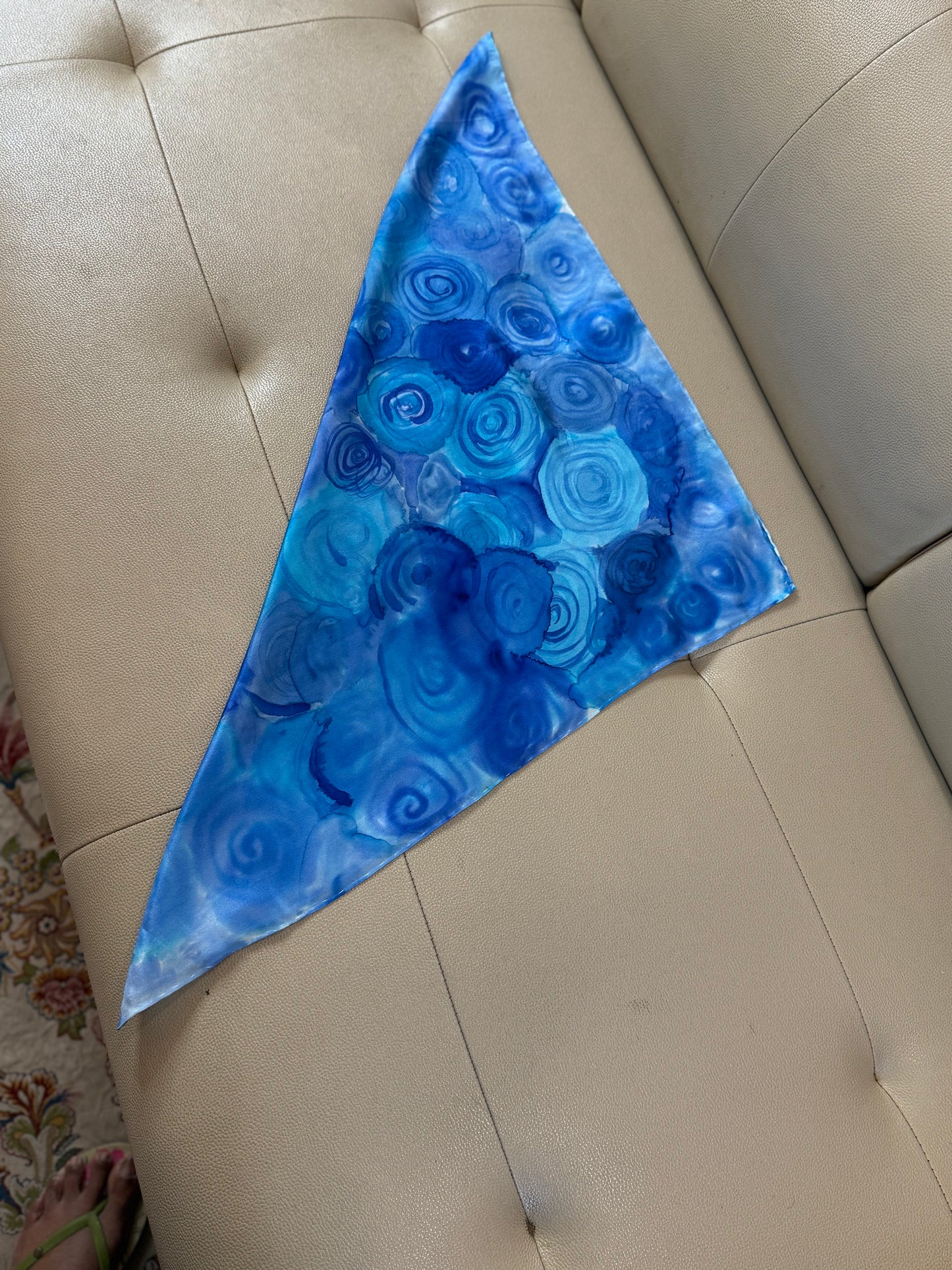 Azure Ripple Dreams - Scarf