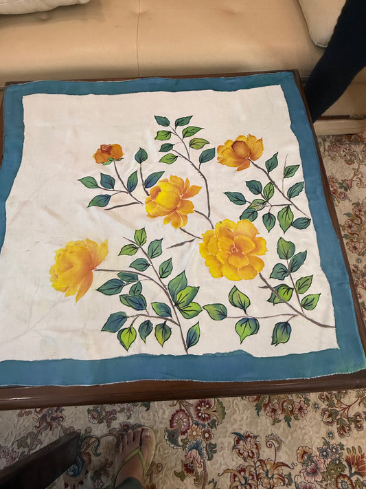 Sunny Yellow Roses - Scarf