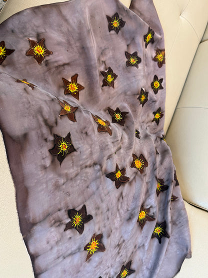 Rustic Sunflower Silk - Scarf