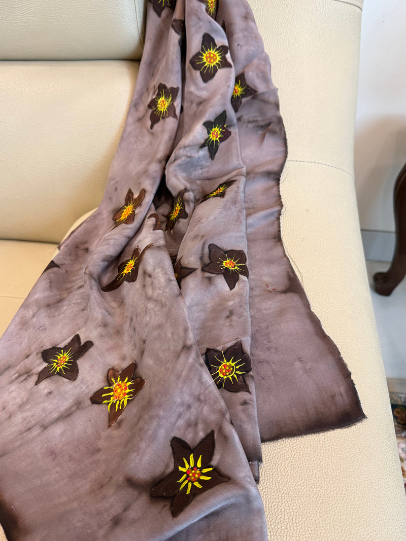 Rustic Sunflower Silk - Scarf