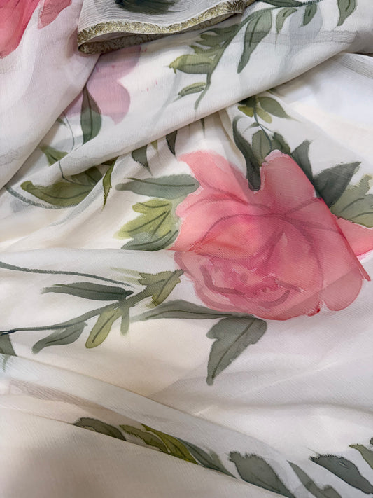 Roses on Ivory