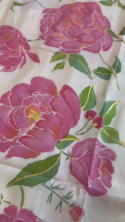 Rosé Peonies in Full Bloom